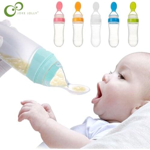 Baby Spoon Bottle Feeder Dropper Silicone Spoons Feeding Medicine Kids Toddler Cutlery Utensils Children Accessories Newborn ZXH