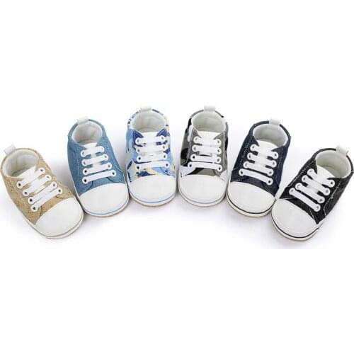 Baby Shoes Boy Girl Solid Sneaker Cotton Soft Anti-Slip Sole Newborn Infant First Walkers Toddler Casual Crib Shoes