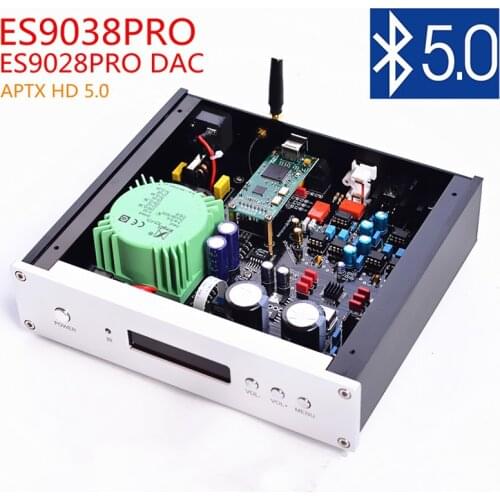 Es9038pro usb DAC decoder opa627 csr8675 Bluetooth 5.0 Italian amanero with remote control