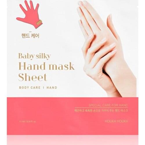 HOLIKA HOLIKA Baby Silky Hand Mask Sheet Korea Cosmetics exfoliating Smoothing Repair Hand Mask