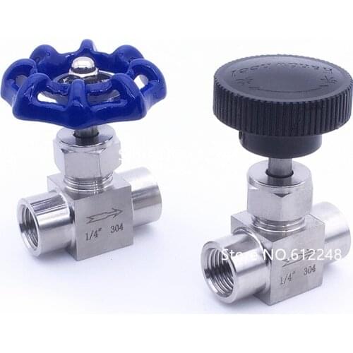 Needle valve Female thread 1/8" 1/4" 3/8" 1/2" 3/4" 1" inch stainless steel Flow Control shut off crane Adjustable needle valve