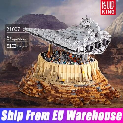 Mould King 21007 MOC-18916 Star Plan Toys Destroyer Cruise Ship Building Blocks Bricks The Empire Over Jedha Model Kids Gifts