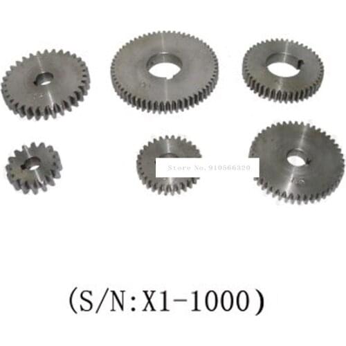 X1-1000 6PCS Metal Gear Set/SIEG X1 Change Gear Set 45 # steel Metal gear Set