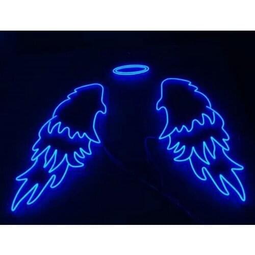 Neon sign bar angel wing Neon Wall Lights Room Party Decoration cafe shop neon sign