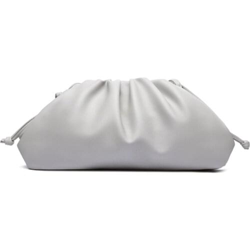 Cloud Crossbody Bags for Women, Fashion Clutch Purse with Simple Dumpling Shape and Ruched Detail