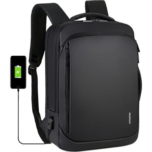Male Mochila Business Backpacks Men Backpack 14 15.6 Inch Laptop Bag Usb Charging Waterproof Anti-Theft