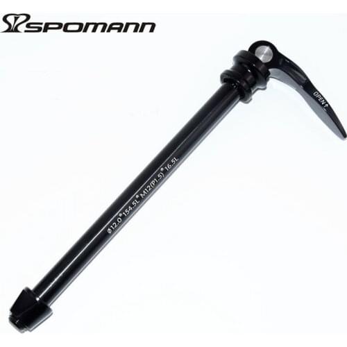 Spomann Aluminum alloy mountain bike skewer fit rear thru axle 142*12mm hubs mtb bicycle skewer bikes accessories