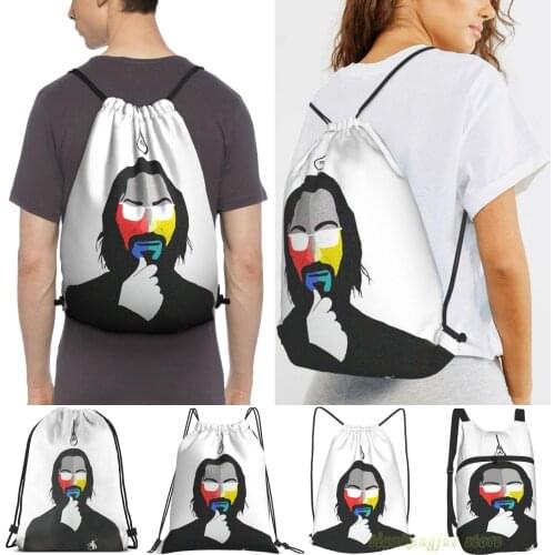 Silicon Valley Guilfoyle Women Drawstring Sackpack Gym Bags Men Outdoor Travel Backpacks For Training Fitness Swimming Bag