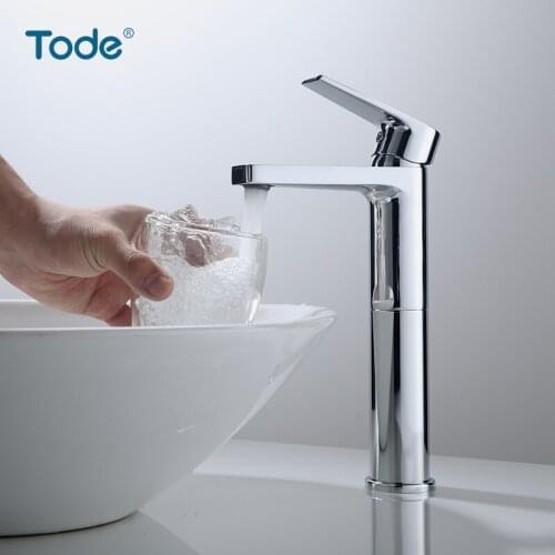 Bathroom Faucets Sink Faucet Water Tap Washbasin Bathroom Accessories Mixer Switch Wholesale Sinks Handles Tall brass Basin tap