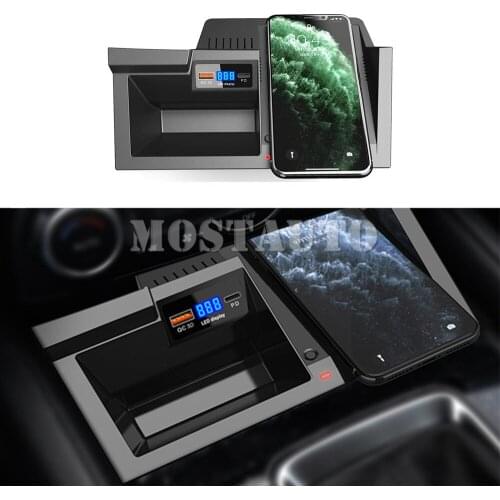 The Phone With QI Wireless Charging For Mazda CX-5 Wireless Car Charger Phone Fast Charging Center Console 2017-2021
