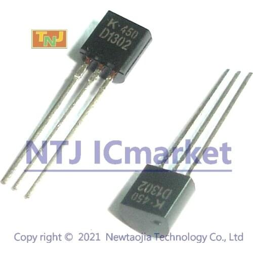 50 PCS KTD1302 TO-92 K D1302 KEC EPITAXIAL PLANAR NPN TRANSISTOR (AUDIO MUTING)