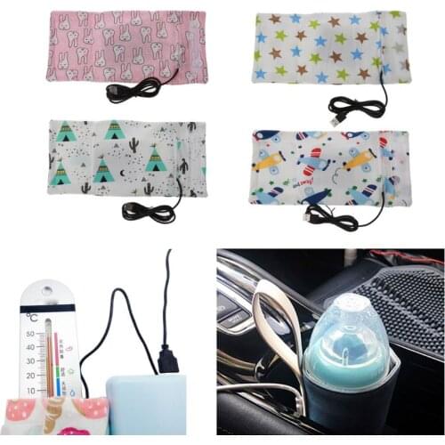 USB Milk Water Warmer Travel Stroller Insulated Bag Baby Nursing Bottle Heater