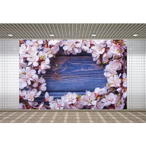 Lyavshi Flower Vinyl Photography Background For Newborn Wood Wall Photo Shoot Backdrop For Wedding Photo Studio