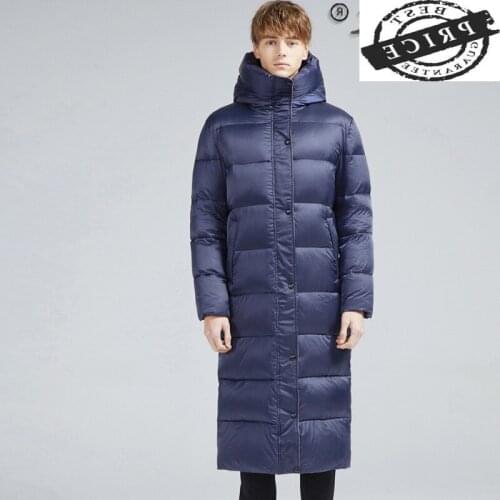 Down Streetwear Mens Jacket Fashion Brand 20% Thick Goose Down Jacket Man Clothes Long Warm Down Coat Parka Hiver A0002