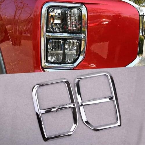1 Pair Silver ABS Car Front Fog Light Cover Trim Frame Decoration Fit For Mitsubishi ASX RVR 2020