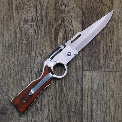 22CM Quality Military Assisted Open Knife Pocket Tactical Hunting Knifes Outdoor Combat Camp Fold blade AK47 Self-Defense Knives