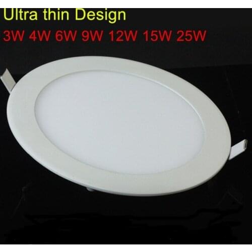 DHL Free Shipping 20pcs/lot Ultra Thin Design 25W Ceiling Recessed Grid LED Downlight Slim Round/Square Panel Light