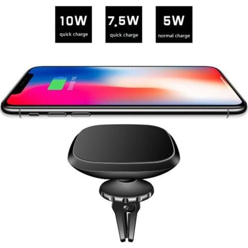 For iphone 8 x For Samsung S8 S9 note 9 Wireless Charger 10W 7.5W 5W Fast charge Magnetic mobile phone holder For car phone