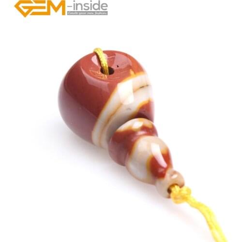 Gem-inside 3 Hole Buddha Mala Guru mookaite Bead Set For Tibetan Prayer Beads Making Selectable Size