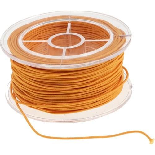 15/20/25/30m Handmade Yellow Beading Round Stretch Cord Elastic Wires String