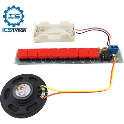 Electric Piano DIY Kits NE555 DIY Electronic Organ Module Electronics Soldering Practice Learning Suite With Battery Box