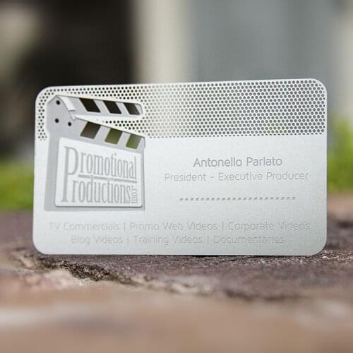 Custom stainless steel metal printing business card