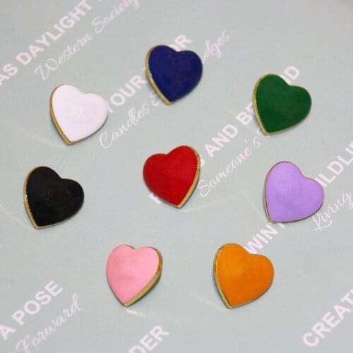 10-piece set of metal love button pendant jewelry personality high-end exquisite high-quality pendant button