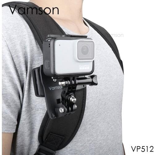 Vamson for Gopro9 360 Rotation Back Clip Backpack Installation Fixing Accessories for GoPro Hero 9 8 7 6 5 for Yi 4K VP512