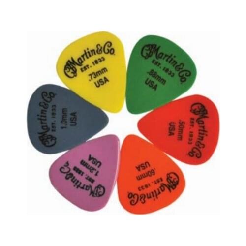 MartinGuitar Premium Delrin Guitar Pick, 6 Gauges Available - Sell by 1 Piece