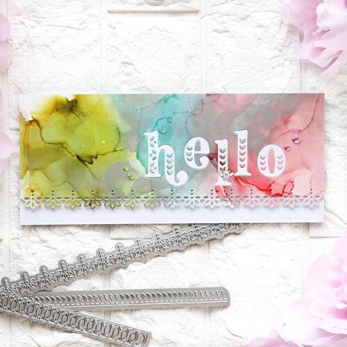 Mmao Crafts Metal Steel Cutting Dies New Lace edge decoration Stencil For DIY Scrapbooking Paper/photo Cards Embossing Dies