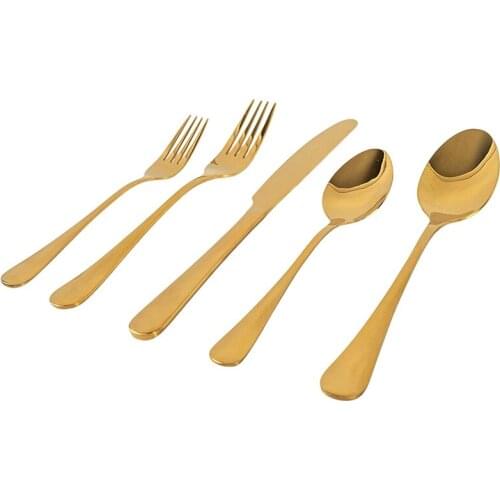 Cooking Golden Cutlery Set-Stainless Steel Silverware, Cutlery Set-Cutlery Set-Knife, Fork and Spoon Set,20 Pieces
