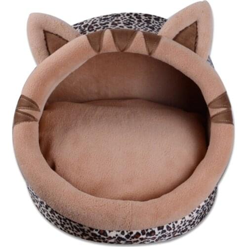 New Cartoon Pet Dog Bed House Winter Warm Cat Beds Sponge Padded Puppy Sofa For Small Medium Large Pet S/M/L/XL