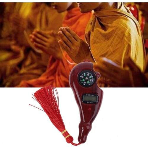 Portable Handheld Tassel Digital Beads Counter Finger Game Toy Manual Reset Decompression Relaxation Tool for Meditation