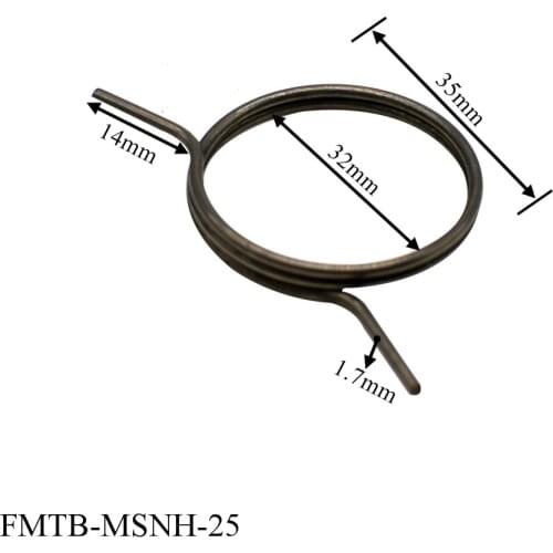 Flat wire door lock handle spring coil, various styles