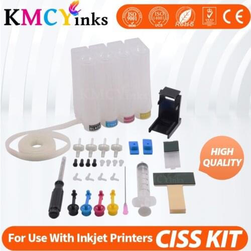 KMCYinks DIY CISS 302XL replacement for 302 XL ink cartridge For HP Deskjet 2130 2135 1110 3630 3632 Officejet 3830 3834