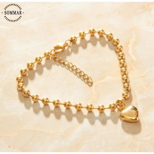 SOMMAR New Arrival!! Gold color Maiden bracelets & bangles Heart shape bracelets & bangles Elegant