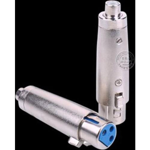 Common 3 Pin XLR Female Plug To Female RCA Phono Socket Mic Cable Mixer Audio Adapter