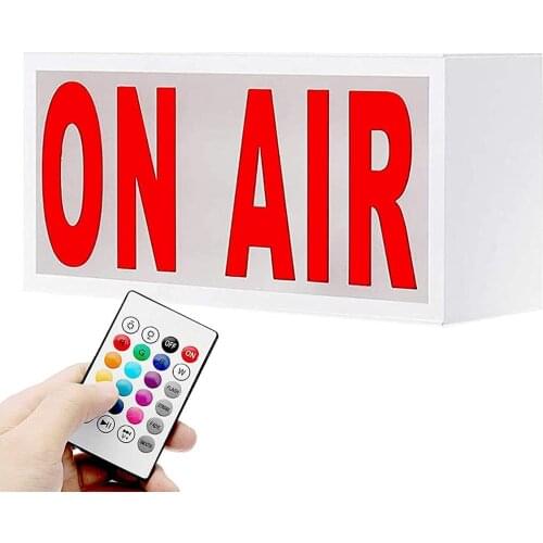 ON AIR Light Sign Remote Control Light Box LED Desk Lamp Illuminated Sign for Recording Radio Bar Cafe Home Decor
