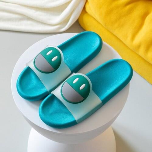 Slippers female couple indoor bathroom antiskid children cute cartoon home male parent child home house slippers mens shoes