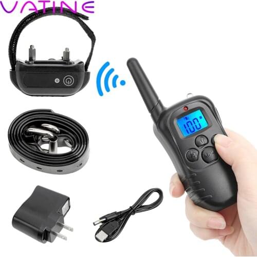 VATINE Remote Control Electric Shock Neck Collar Medical Themed Toys Sex Toys for Couples Penis Ring Electro Stimulation