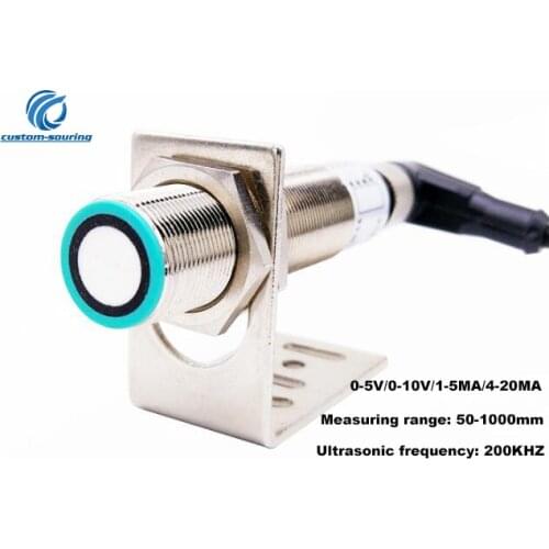 High precision M18 Ultrasonic Distance sensor Analog sensor 0-5V/0-10V/1-5MA/4-20MA Motion detector proximity switch sensor