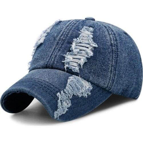 XdanqinX Adjustable Size Cowboy Couple Hats Mens Cotton Baseball Caps Womens Brands Cap 2020 New Personality Hole Hip Hop Hat