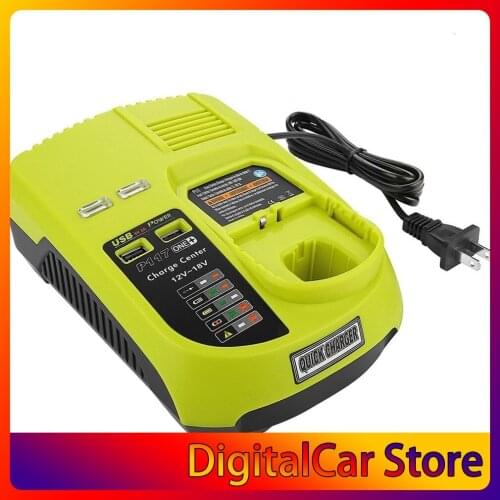 3A 12V 14.4V 18V Battery Charger Rechargeable For Ryobi P117 Battery Pack Power Tool Ni-Cd Ni-Mh Li-Ion