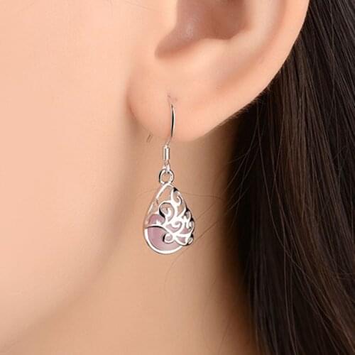 Womens Crystal Individual Colorful Stone Geometric Color Accessories Earrings Pendientes Boucle Oreille Femme Серьги Тренд 2021