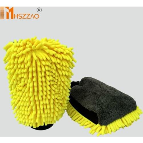 1 Pcs Ultra-Luxury Microfiber Car Wash Gloves Car Cleaning Tool Wheel Brush Multi-function Cleaning Brush Detailing