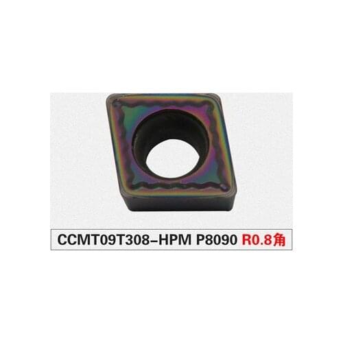 10pcs CCMT09T308-HPM P8090, to cut hardened steel HRC40-60, Nano-nitride PVD coating, best quality