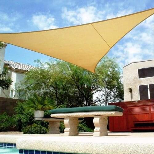 3*3*3M Triangle Sun Shade Sail Canopy for 98%UV Block Sun Shelter For Outdoor Facility&Activities Backyard Awning