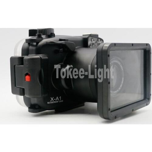 40m Underwater Waterproof Diving Housing Case For Fujifilm Fuji X-A1 XA1 XA-1 Camera 16-50mm Lens