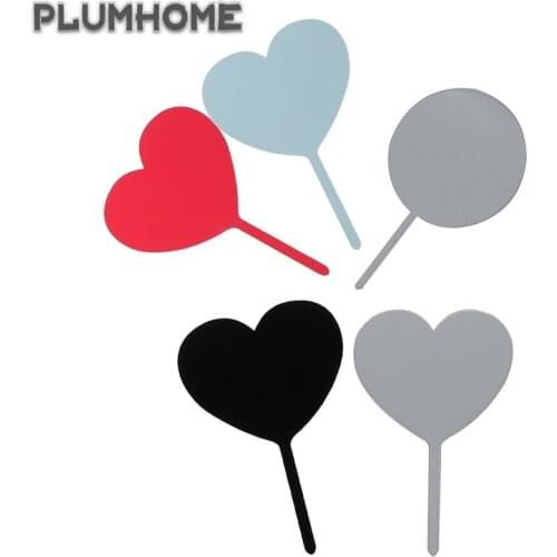 Acrylic Happy Birthday Cake Topper No Texts Blank Plain Acrylic Board Cupcake Toppers Wedding Birthday Party Cake Decoration DIY