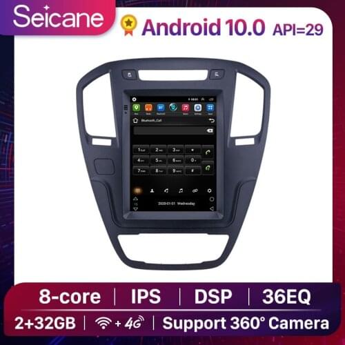 Seicane 9.7 inch Android 9.1 Car Radio stereo GPS Navi Head Unit Player for 2013 Buick Regal support OBD2 Rear Camera 4G Net